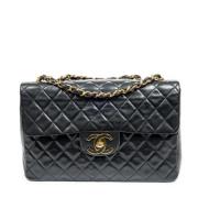 Pre-owned Leather chanel-bags Chanel Vintage , Black , Dames