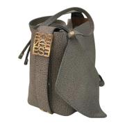 Kleine bucket bag met magnetische sluiting Borbonese , Gray , Dames