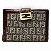 Pre-owned Fabric wallets Fendi Vintage , Brown , Unisex