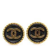 Pre-owned Yellow Gold chanel-jewelry Chanel Vintage , Black , Dames