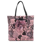 Pre-owned Cotton totes Chanel Vintage , Pink , Dames