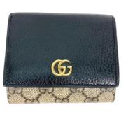 Pre-owned Leather wallets Gucci Vintage , Beige , Dames