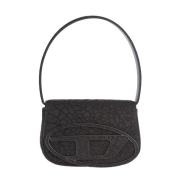 Gescheurde Leren 1DR Tas Diesel , Black , Dames