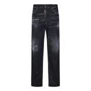 Zwarte Jeans met Logodetails Dsquared2 , Black , Dames