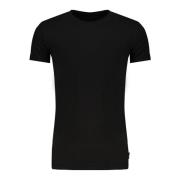 Zwarte heren T-shirt met korte mouwen Gaudi , Black , Heren