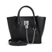 Zwarte Mini Shopping Tas Ermanno Scervino , Black , Dames