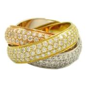 Pre-owned Pearl rings Cartier Vintage , Yellow , Dames