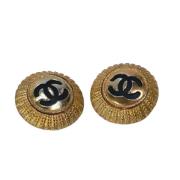 Pre-owned Fabric chanel-jewelry Chanel Vintage , Yellow , Dames