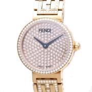 Pre-owned Stainless Steel watches Fendi Vintage , Pink , Dames