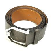 Pre-owned Leather belts Hermès Vintage , Gray , Heren