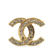 Pre-owned Metal chanel-jewelry Chanel Vintage , Yellow , Dames