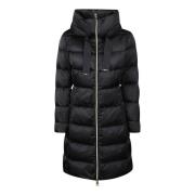 Stijlvolle Medium Jas Herno , Black , Dames