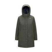 Groen Blauw Jack AL7 Model K-Way , Green , Dames