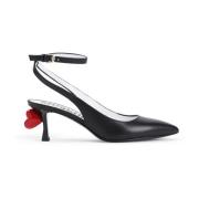 Elegante Nero Pump Schoenen Moschino , Black , Dames