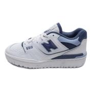 Wit Blauw Dames Leren Sneakers New Balance , White , Dames