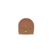 Gebreid Logo Beanie Sand Barrow , Beige , Unisex