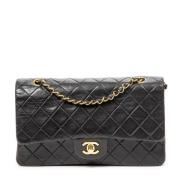 Pre-owned Leather chanel-bags Chanel Vintage , Black , Dames