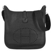 Pre-owned Leather shoulder-bags Hermès Vintage , Black , Dames