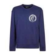 Blauwe Sweatshirt voor Mannen Aw24 Just Cavalli , Blue , Heren