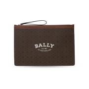 Logo Grote Clutch Tas Bruin Bally , Brown , Heren