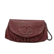 Pre-owned Leather wallets Chanel Vintage , Red , Dames