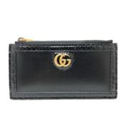 Pre-owned Leather wallets Gucci Vintage , Black , Dames