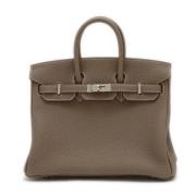 Pre-owned Leather handbags Hermès Vintage , Brown , Dames