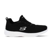 Geheugen Hardloopschoenen Zwart Wit Skechers , Black , Heren