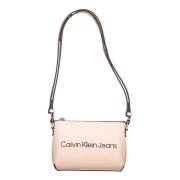 Roze Schoudertas met Ritssluiting Calvin Klein , Pink , Dames