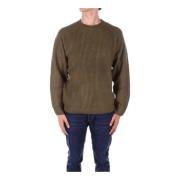 Logo Sweater met Gebreide Details Carhartt Wip , Green , Heren