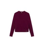 Mohair Gebreide Trui Colmar , Purple , Dames