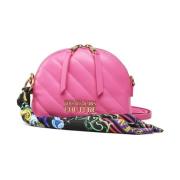 Logo Crossbody Tas Roze Schoudertas Versace , Pink , Dames