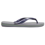 Brasil Logo Slippers Grijs Havaianas , Gray , Dames