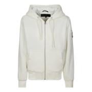 Klassieke Bunny Hoodie met Ritssluiting Moose Knuckles , White , Dames