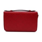 Pre-owned Leather home-office Gucci Vintage , Red , Dames