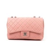 Pre-owned Leather chanel-bags Chanel Vintage , Pink , Dames