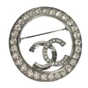 Pre-owned Fabric chanel-jewelry Chanel Vintage , Gray , Dames