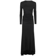 Zwarte Katoenen Jurk met Lange Mouwen Rick Owens , Black , Dames