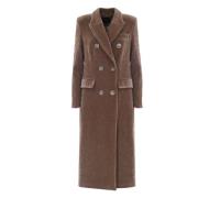 Vintage Style Dubbele Rij Jas Kocca , Brown , Dames