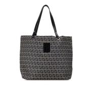 Pre-owned Canvas totes Fendi Vintage , Gray , Dames