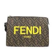 Pre-owned Leather fendi-bags Fendi Vintage , Brown , Heren