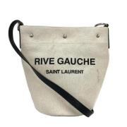 Pre-owned Canvas shoulder-bags Yves Saint Laurent Vintage , Beige , Da...