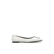 Leren ballerina's in 'Georgia' Tory Burch , White , Dames