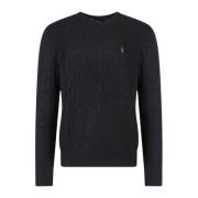 Trui met geborduurd logo van wol en kasjmier Polo Ralph Lauren , Black...