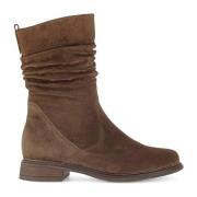 Velours leren mid cognac laarzen Gabor , Brown , Dames