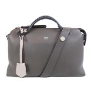 Pre-owned Leather fendi-bags Fendi Vintage , Gray , Dames