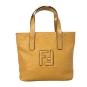 Pre-owned Leather fendi-bags Fendi Vintage , Yellow , Dames