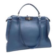 Pre-owned Leather fendi-bags Fendi Vintage , Blue , Dames