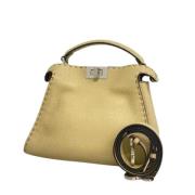 Pre-owned Leather fendi-bags Fendi Vintage , Beige , Dames