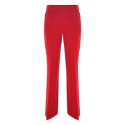 Klassieke broek met elegante tailleband Kocca , Red , Dames